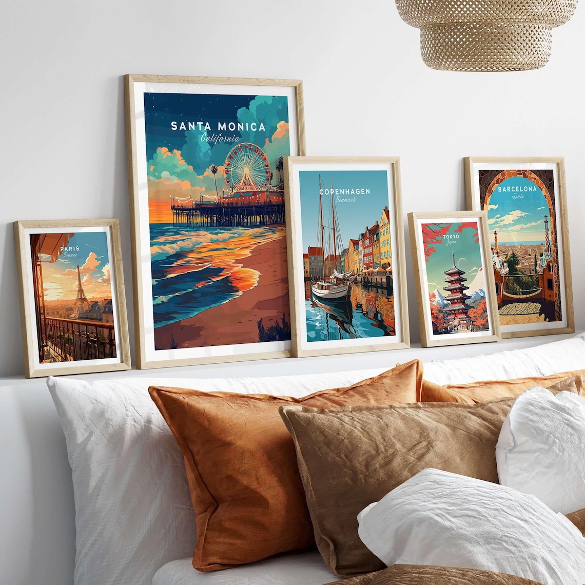 Santa Monica Beach, Iconic Pier Art Print - Image 3