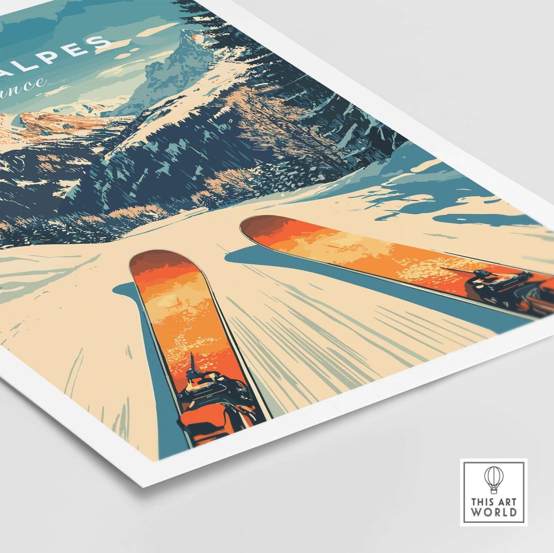 Les 2 Alpes, France Travel Poster - Image 5