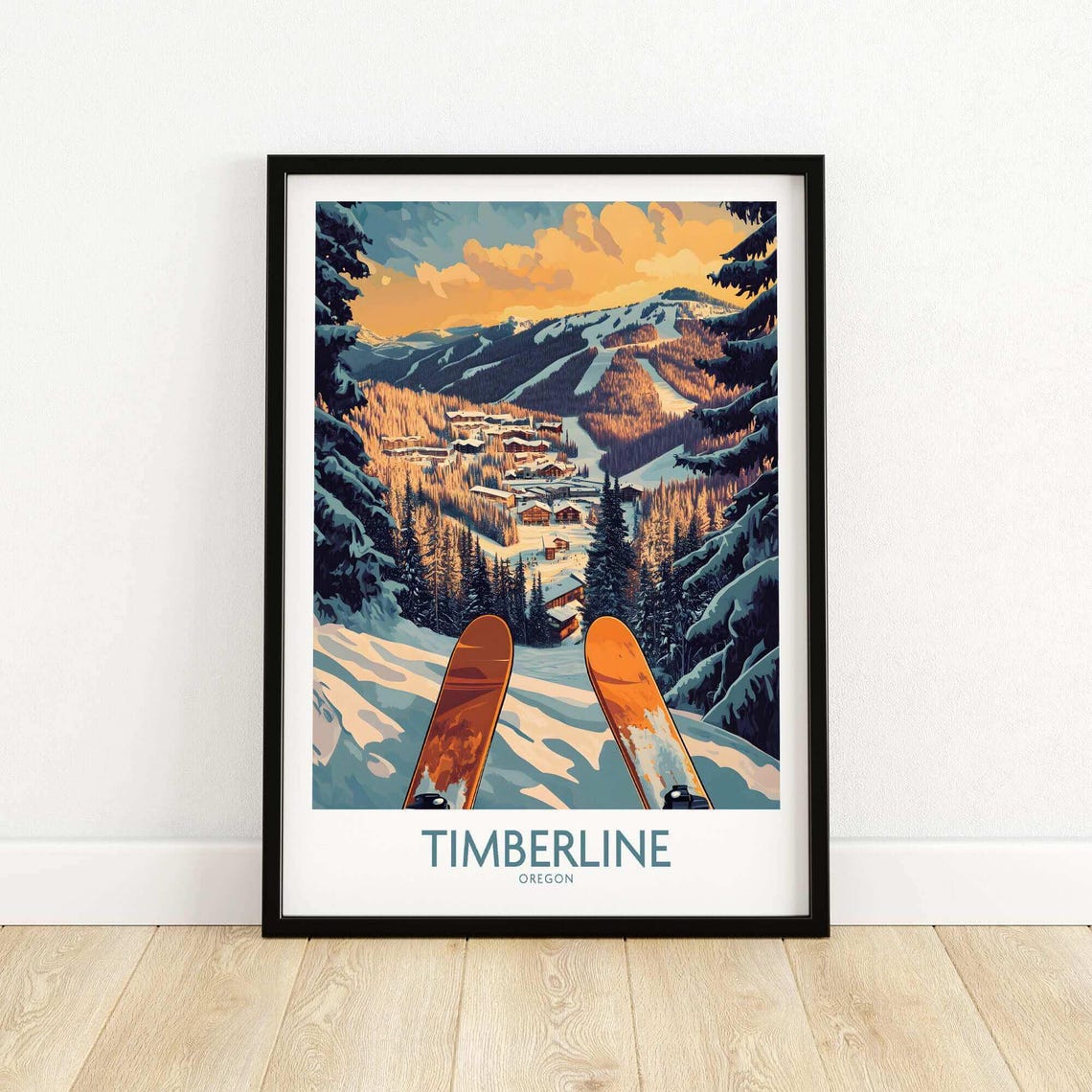 Timberline Oregon Ski Resort Travel Poster - Image 5