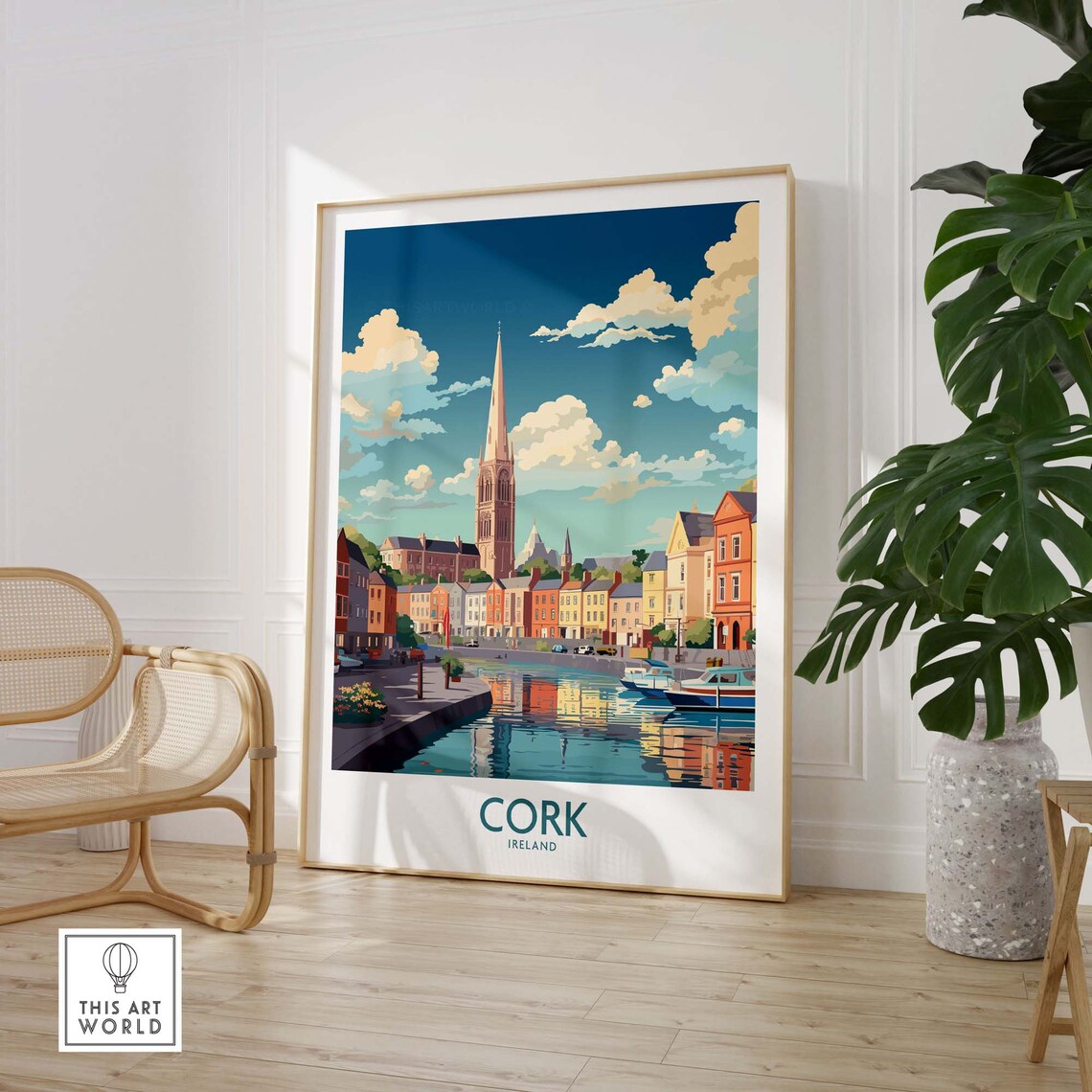 Cork Ireland Poster, Home Decor Travel Poster - Image 3