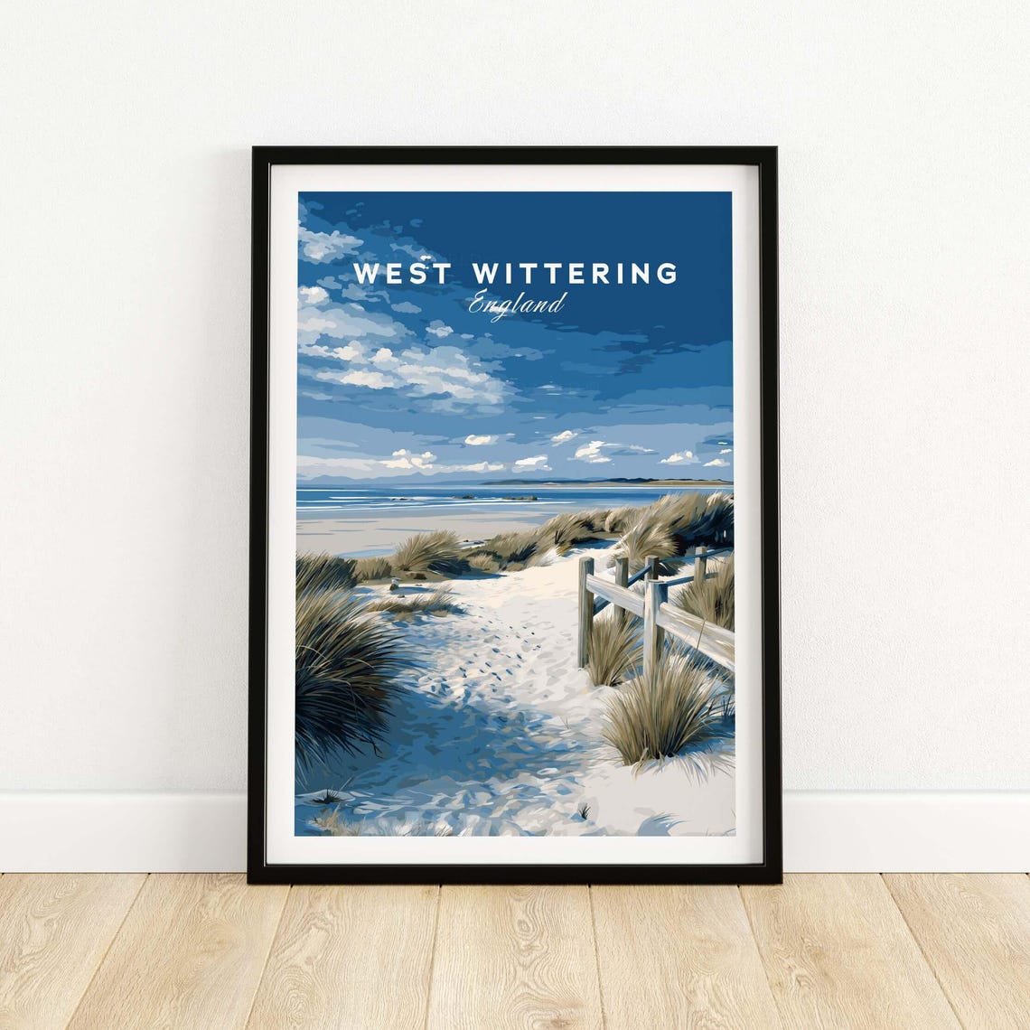 West Wittering England Beach Sand Dune Path To The Sea Poster
