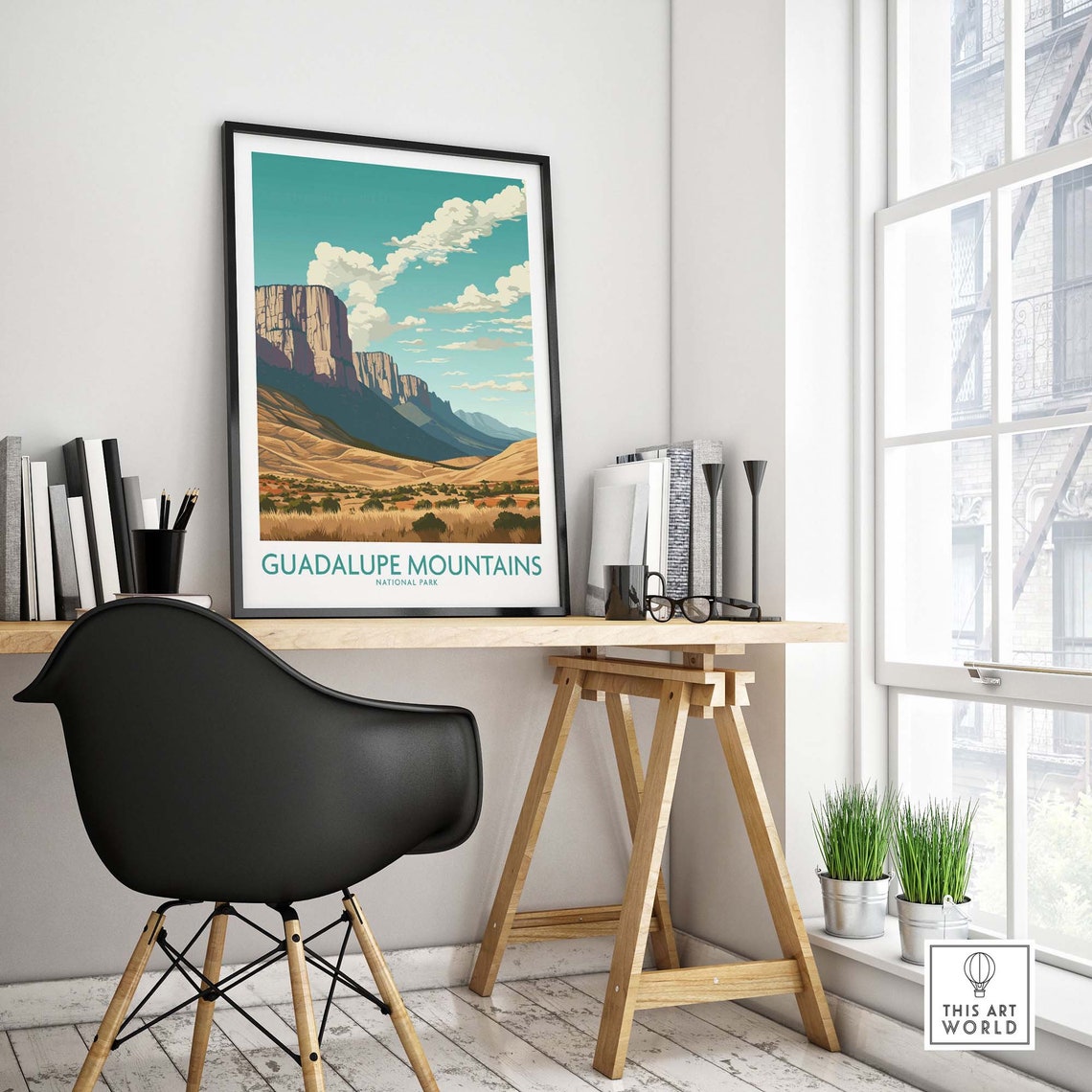 Guadalupe Mountains National Park Desert Mountain Peaks Poster - Image 4