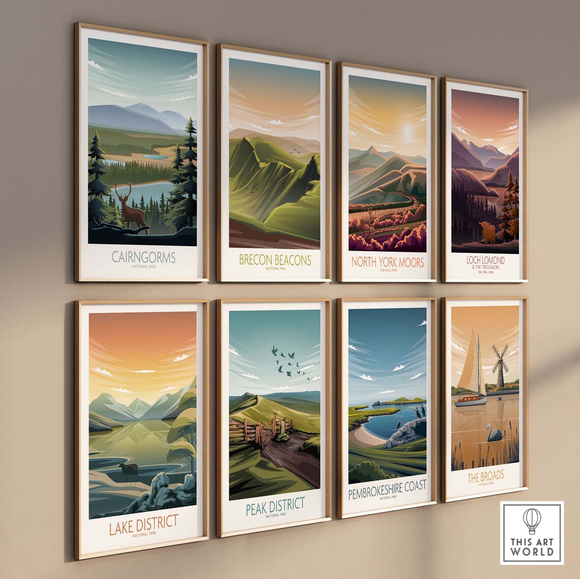 North York Moors Travel Poster, England Nature Print - Image 3