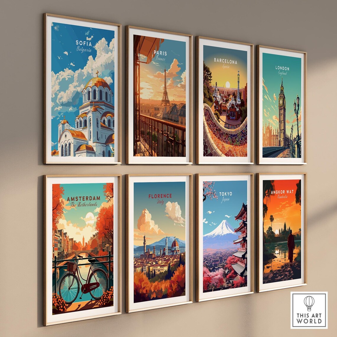 Sofia Bulgaria Travel Poster, Europe Wall Art Print - Image 3