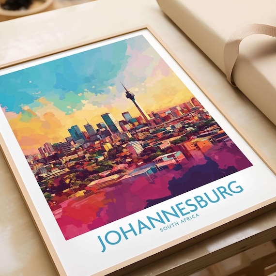 Joburg Skyline, Johannesburg South Africa Art Print