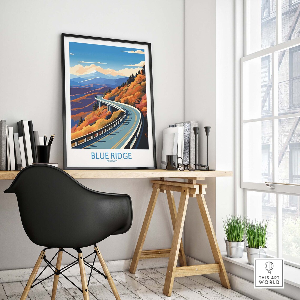Blue Ridge Parkway Travel Poster, Home Decor - Image 4