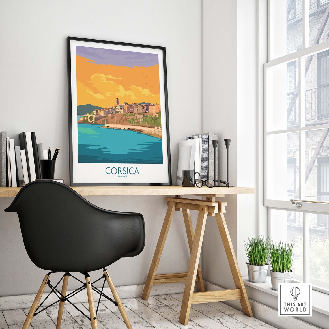 Corsica French Travel Poster, France Travel Art Print - Image 4