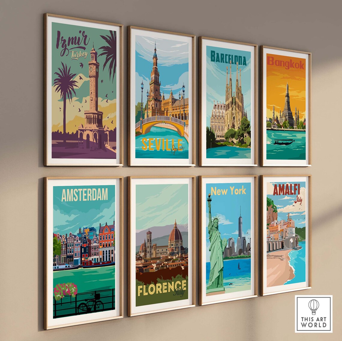 Izmir Vintage Travel Poster, Turkish Wall Art - Image 3