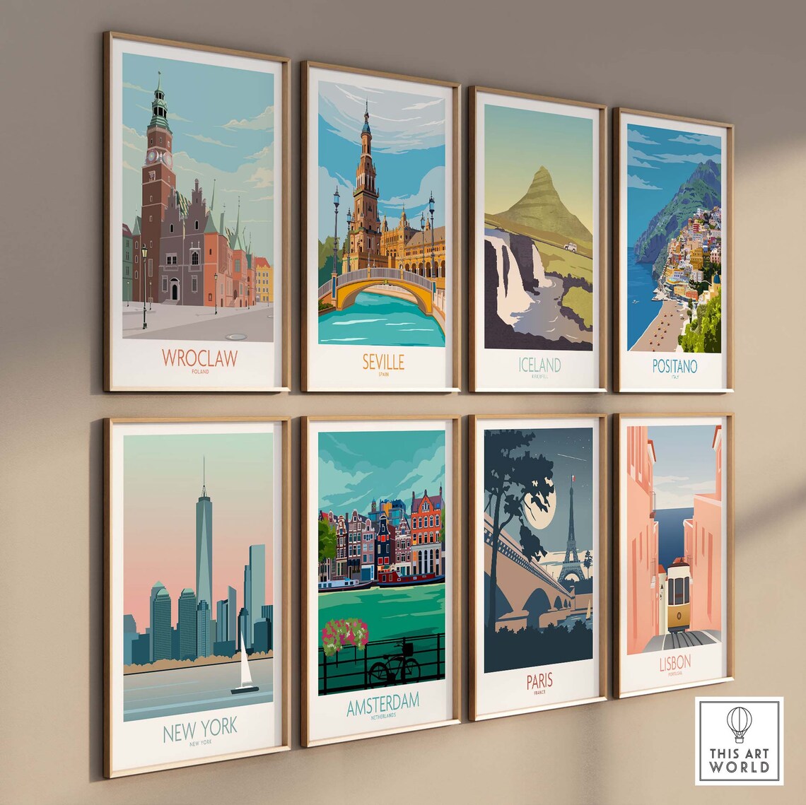 Wroclaw Travel Poster, Poland Wall Art Print - Image 3