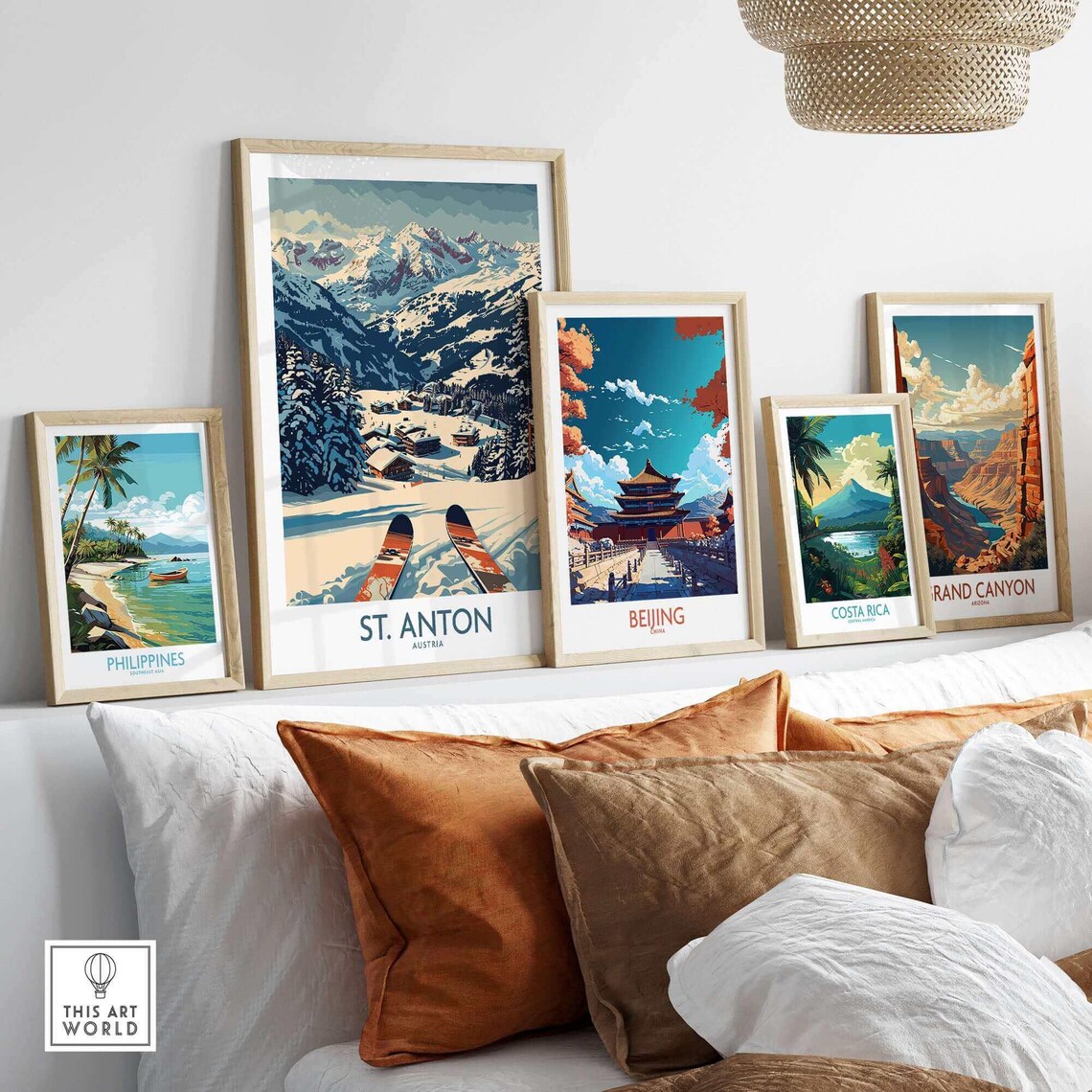 St Anton Ski Resort Poster, Winter Sports Art - Image 3