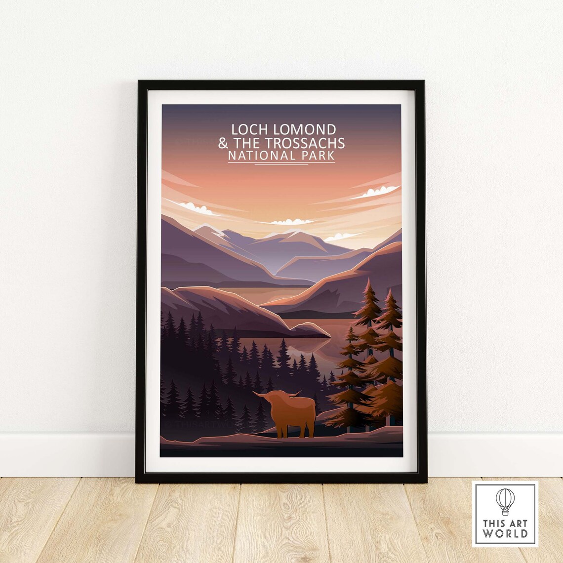 Loch Lomond And The Trossachs Travel Poster Print