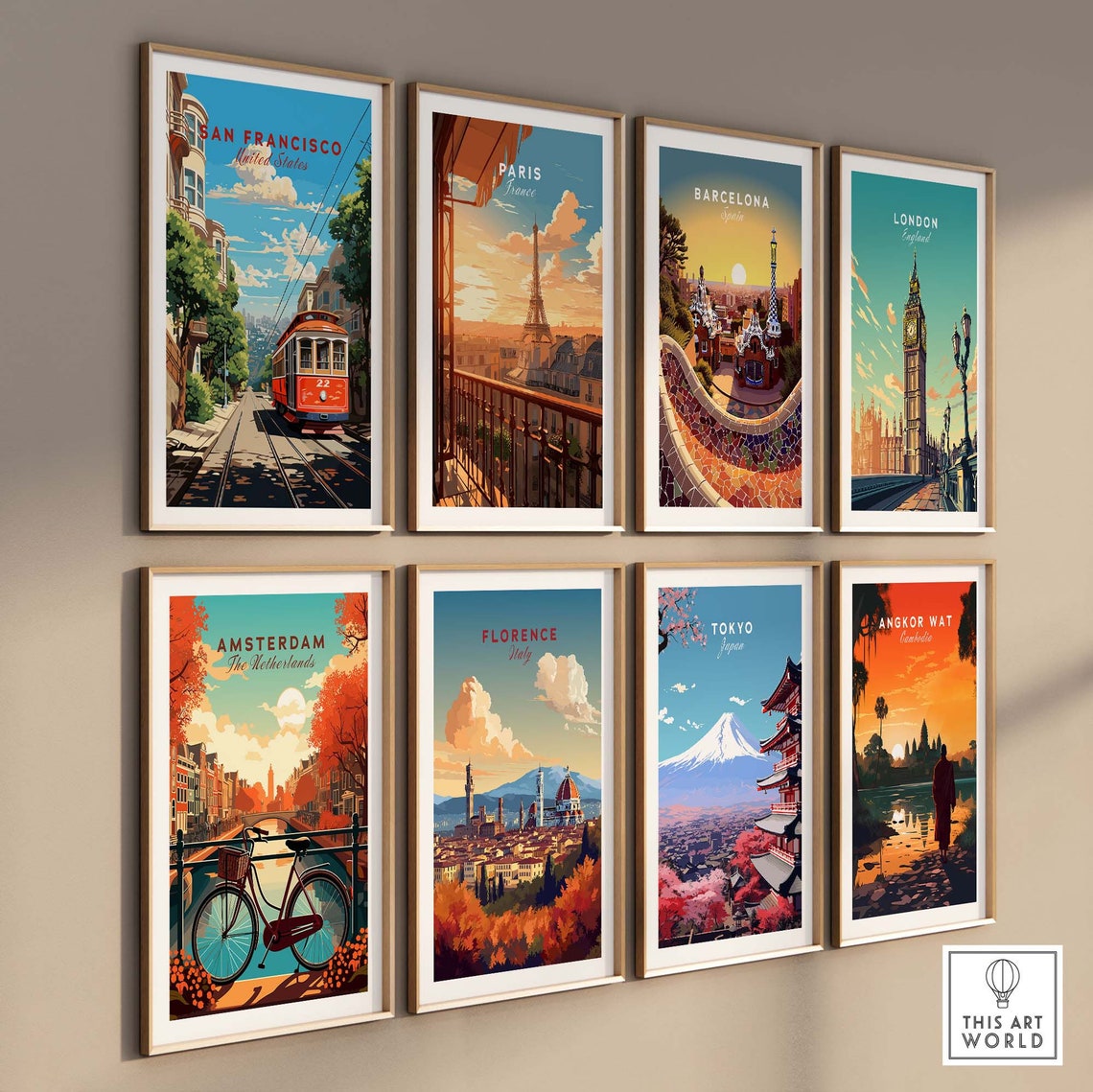 San Francisco Cable Car 22 Hillside Street Retro Style Poster - Image 3