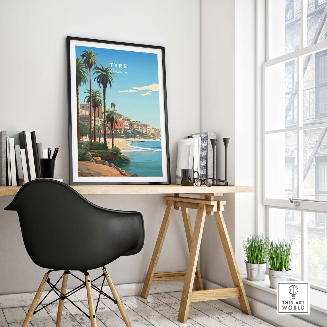 Tyre Lebanon Travel Poster, Home Decor Art Print - Image 4
