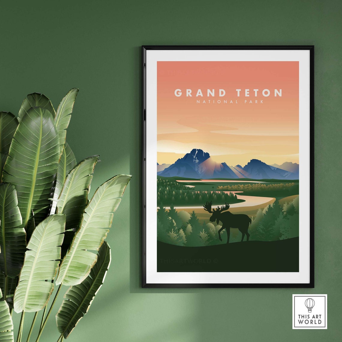 Grand Teton Home Decor Wall Art Print - Image 3