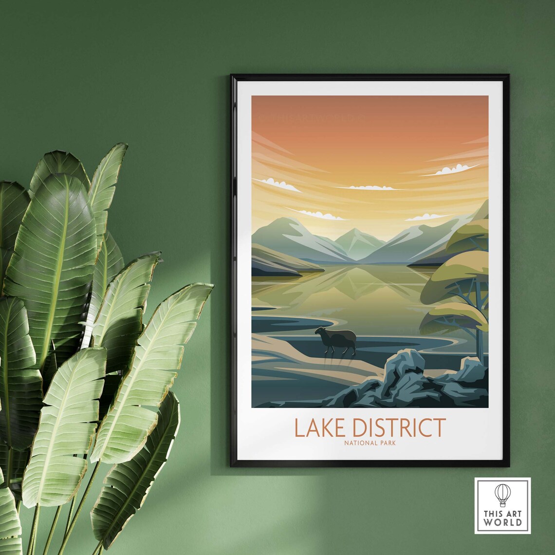 Lake District National Park Travel Poster Art Print - Image 2