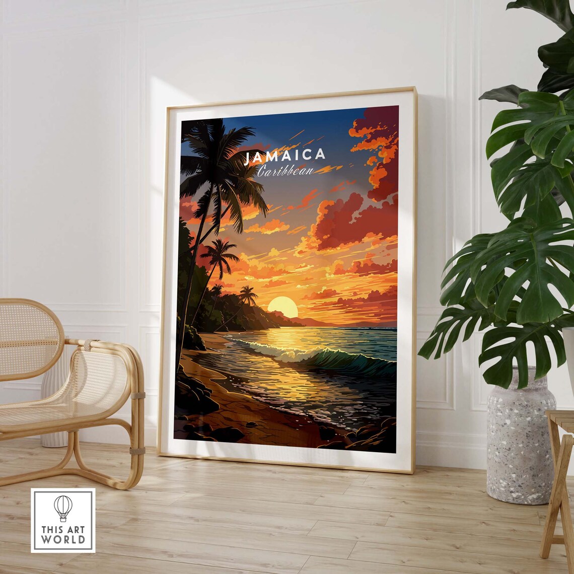 Jamaica Art Print, Travel Poster for Home Decor - Image 3
