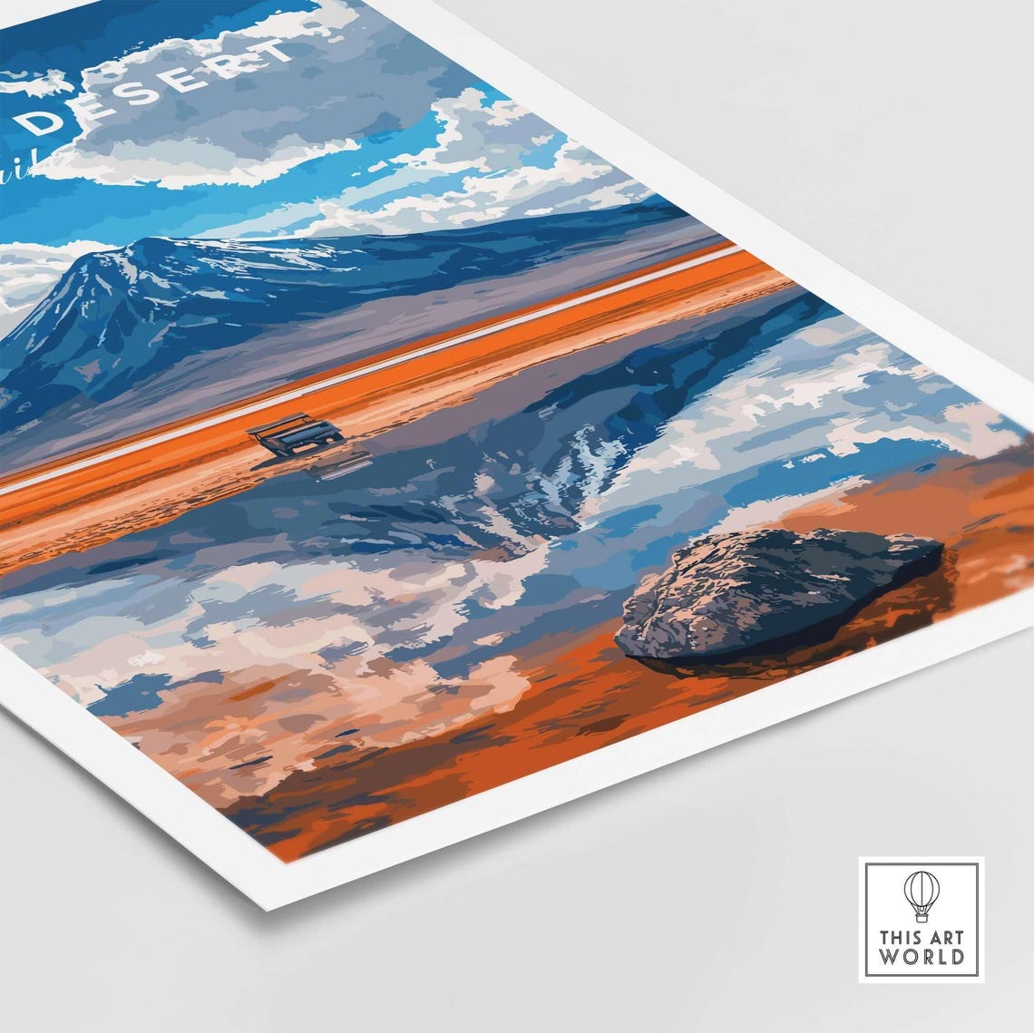 Atacama Desert Travel Poster, Chile Landscape - Image 5