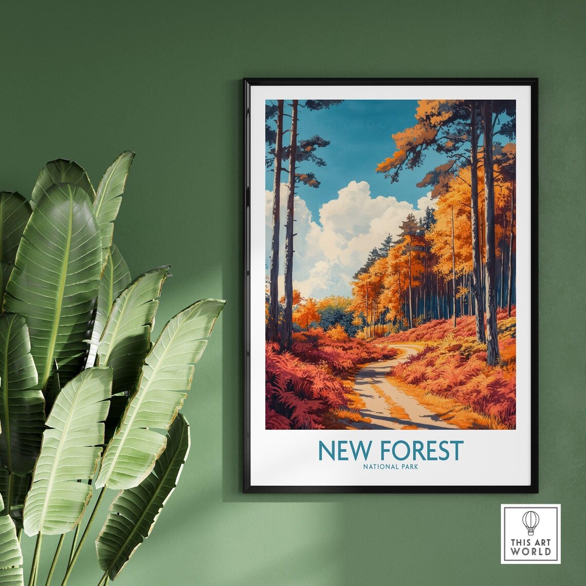 New Forest Travel Poster, England National Park - Image 2