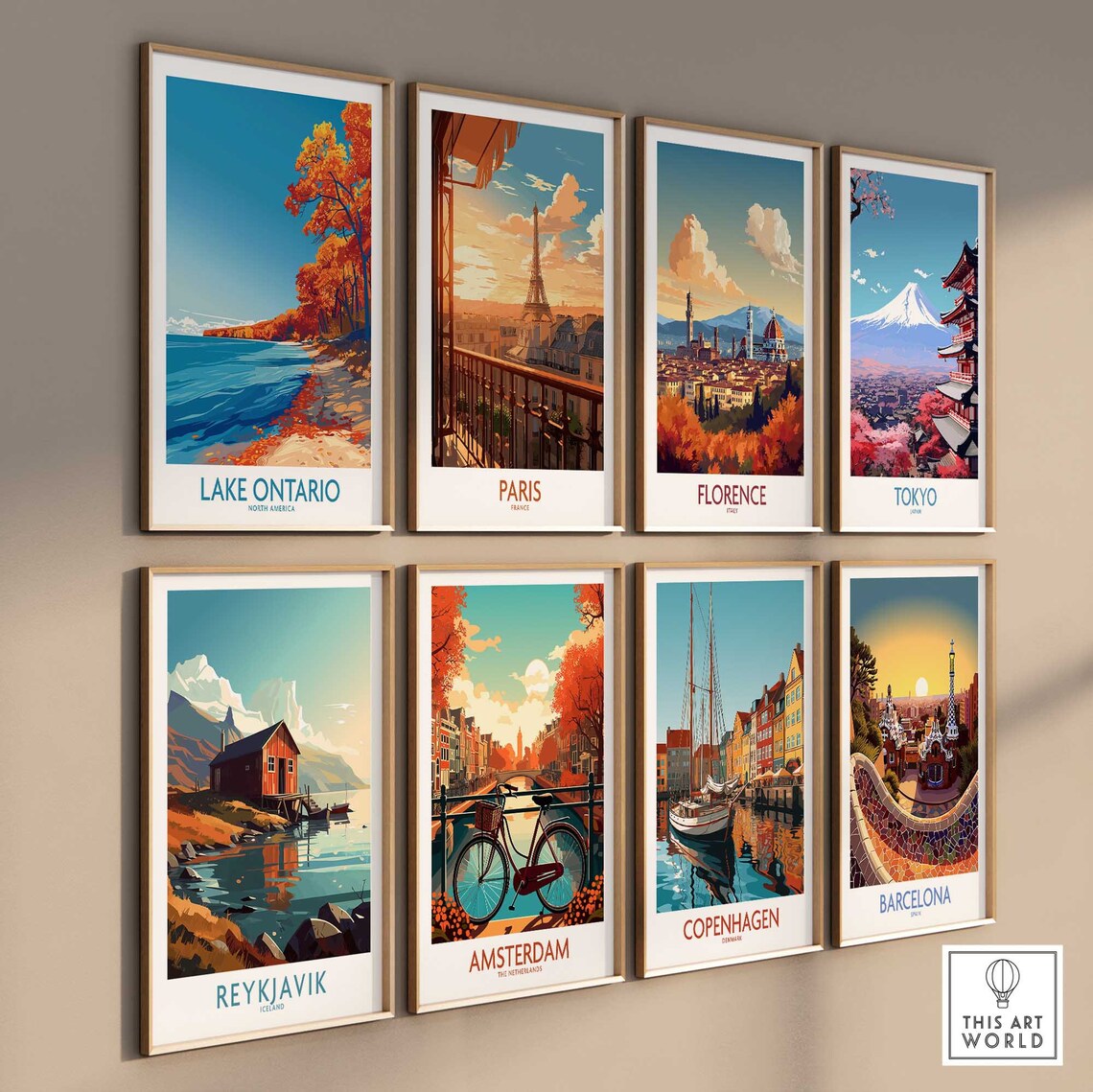 Lake Ontario Travel Poster, Great Lakes Wall Art - Image 3