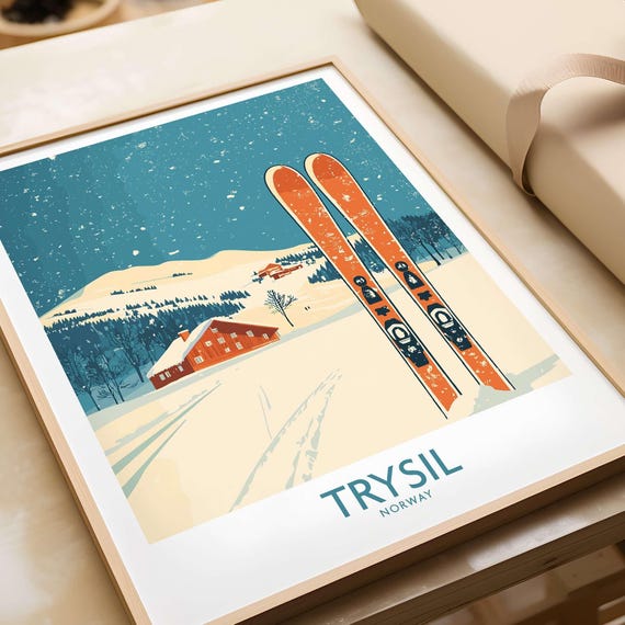 Trysil Ski Resort, Norway Winter Sports Poster