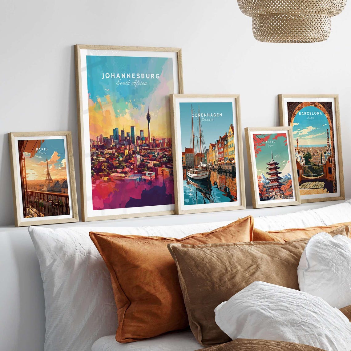 Johannesburg Skyline, South Africa Travel Poster - Image 3