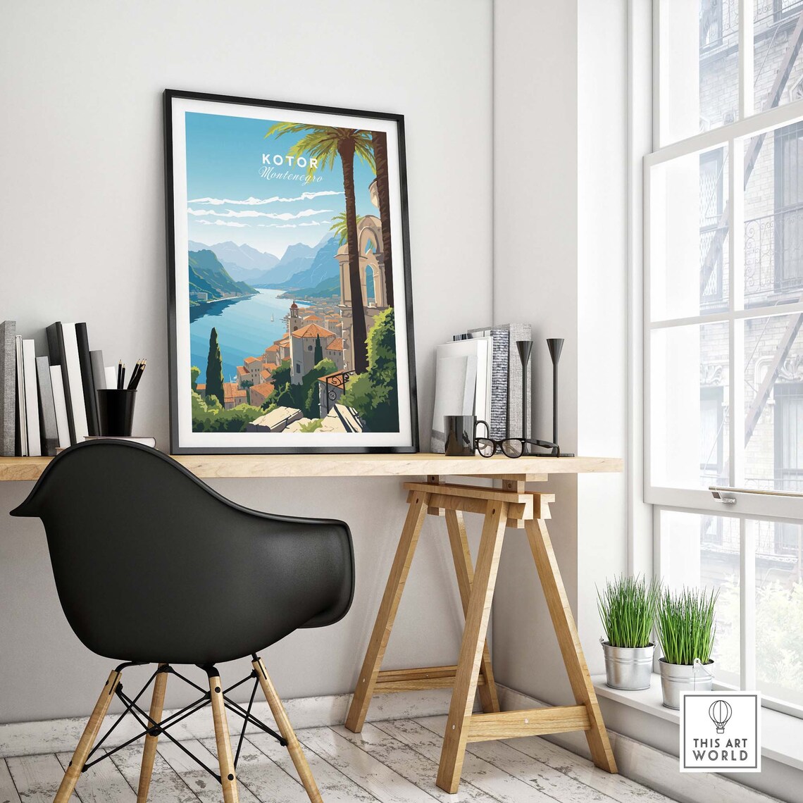 Kotor Montenegro Travel Poster, Birthday Gift - Image 4