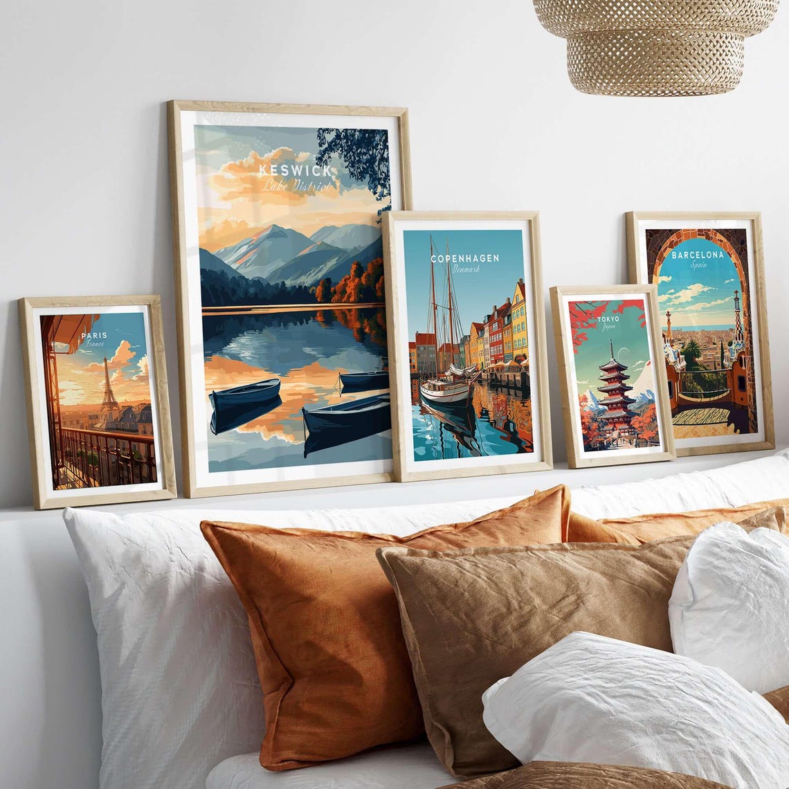Keswick Wall Art Poster, Lake District Decor - Image 3