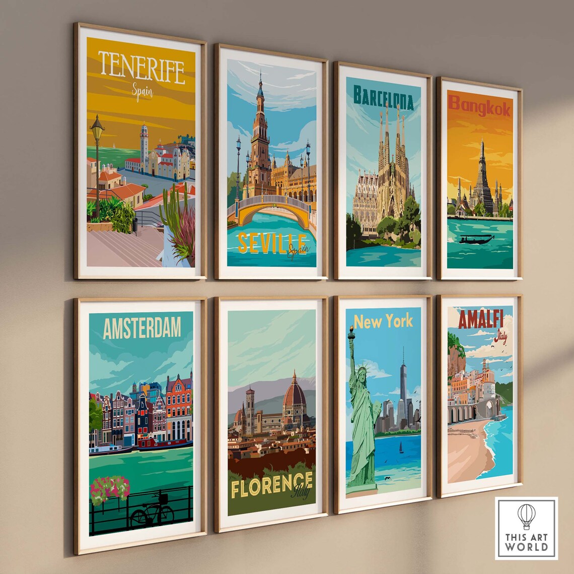 Tenerife Vintage Travel Poster, Canary Island Art Print - Image 3