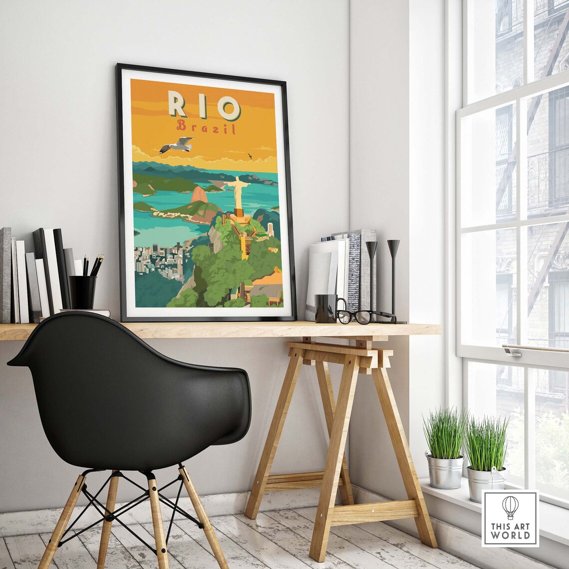 Rio De Janeiro Brazil Gift Wall Art Print - Image 4