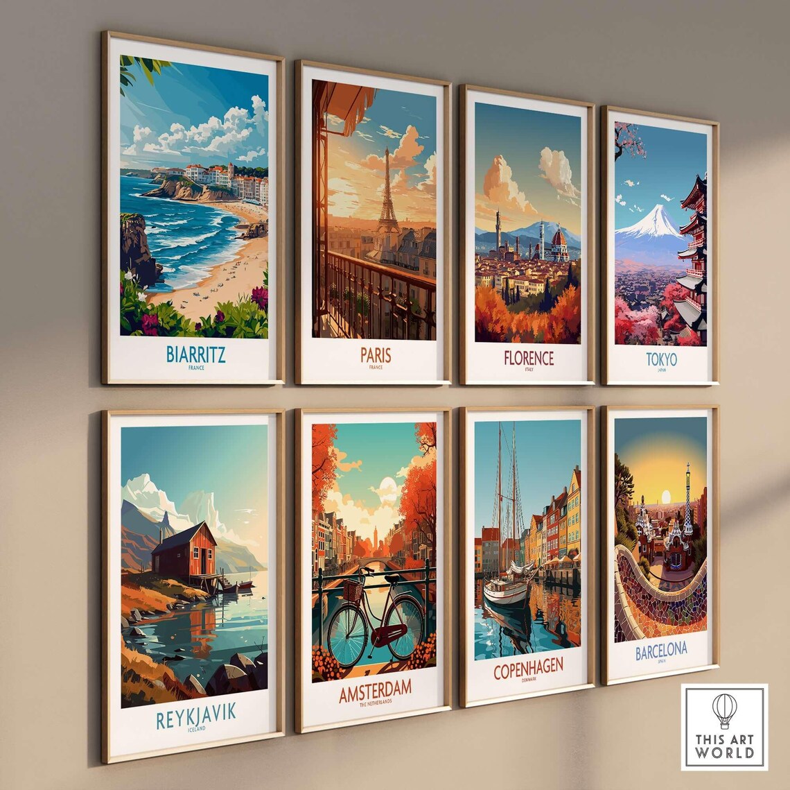 Biarritz Travel Poster, France Wall Art Print - Image 3