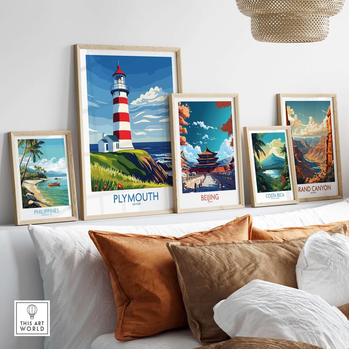 Plymouth Devon Smeaton's Tower Travel Poster - Image 3