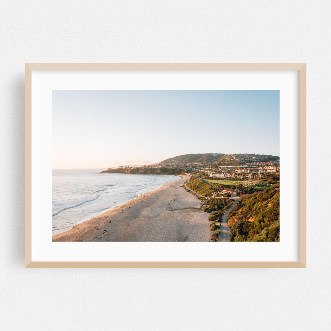 Dana Point California Beach Coastline Sunset Aerial Photography Poster