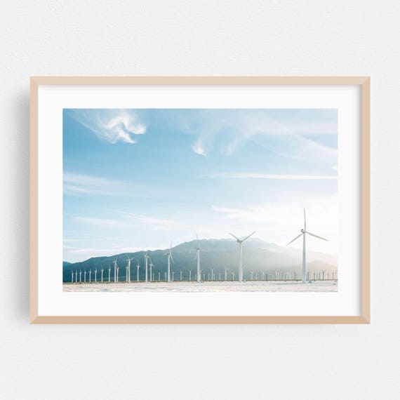 Palm Springs Print Wall Art Landscape Framed Nature Home Decor Desert Poster Minimalist Fine Scenic Photography