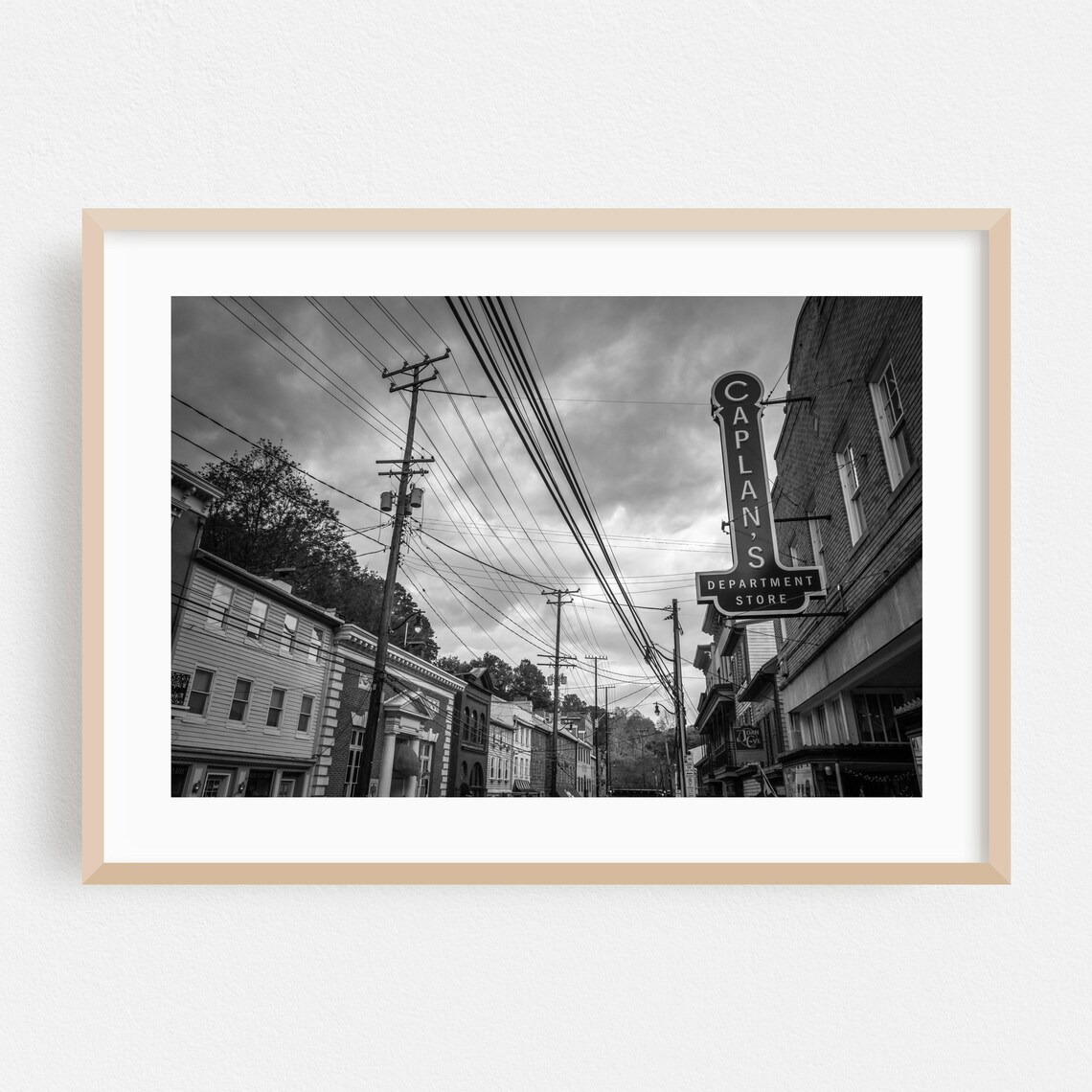 Ellicott City Maryland Black And White Historic Photo Poster