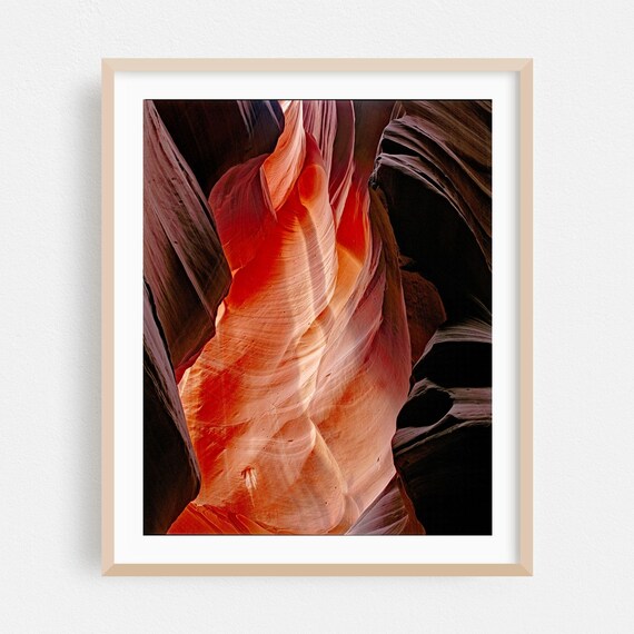 Desert Print Abstract Wall Art Nature Framed Scenic Home Decor Geometric Poster Surrealism Fine Photography Antelope Canyon