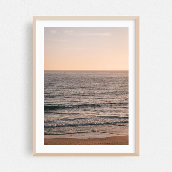 Dana Point Print Wall Art Sunset Framed Ocean Home Decor Beach Poster Coast Fine Waves Surf Minimalist