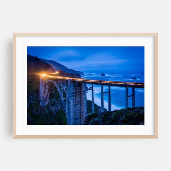 Big Sur Print Wall Art Bridge Framed Coast Home Decor Scenic Poster Architecture Fine Ocean Night Sky Photography