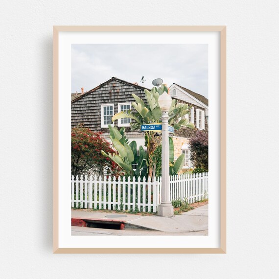 Newport Beach Coastal Home Decor Architecture Poster