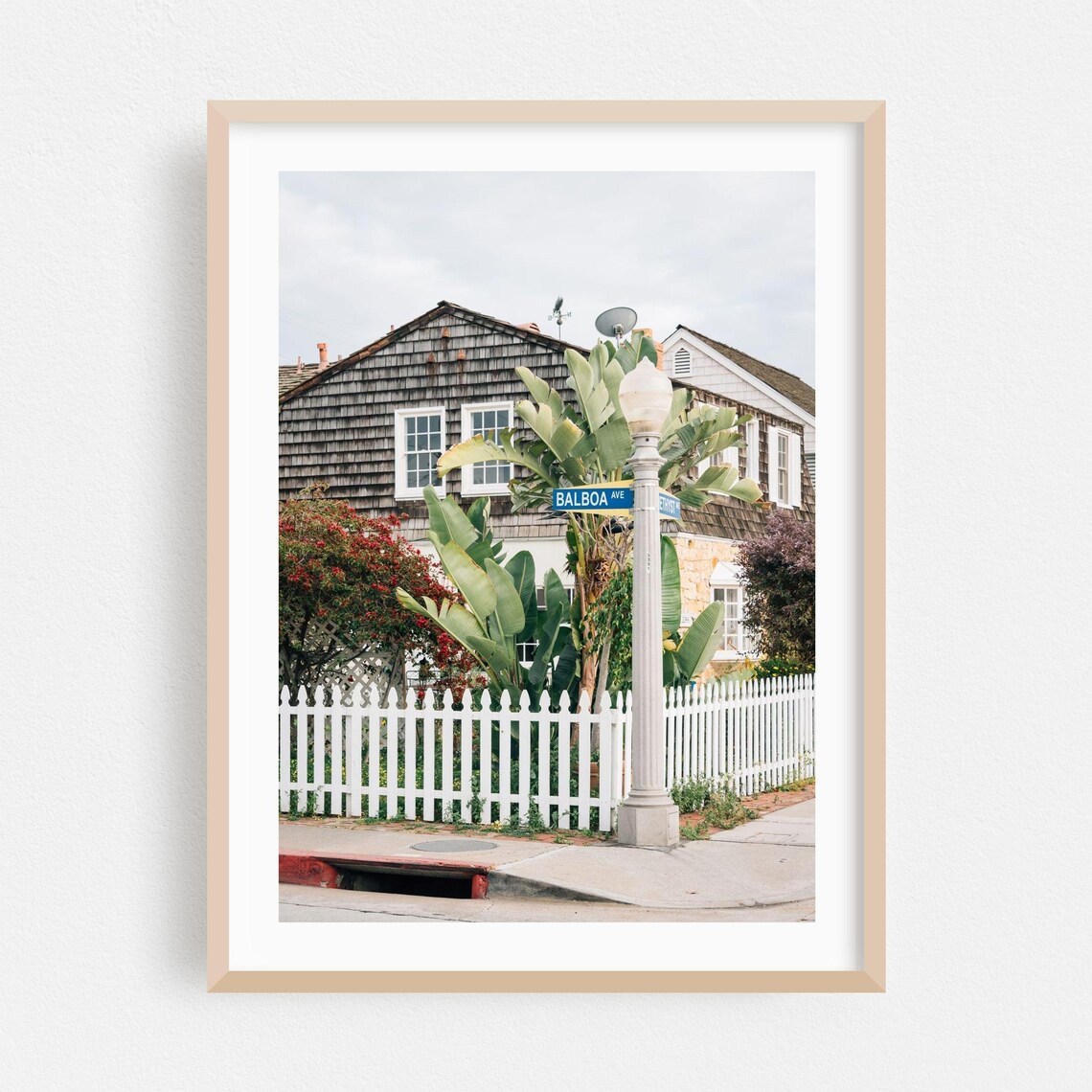 Newport Beach Coastal Home Decor Architecture Poster