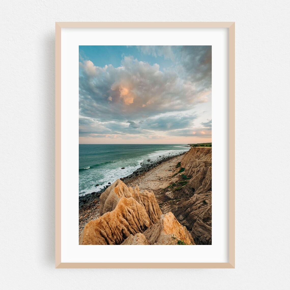 Montauk Print, New York Coastal Landscape Poster