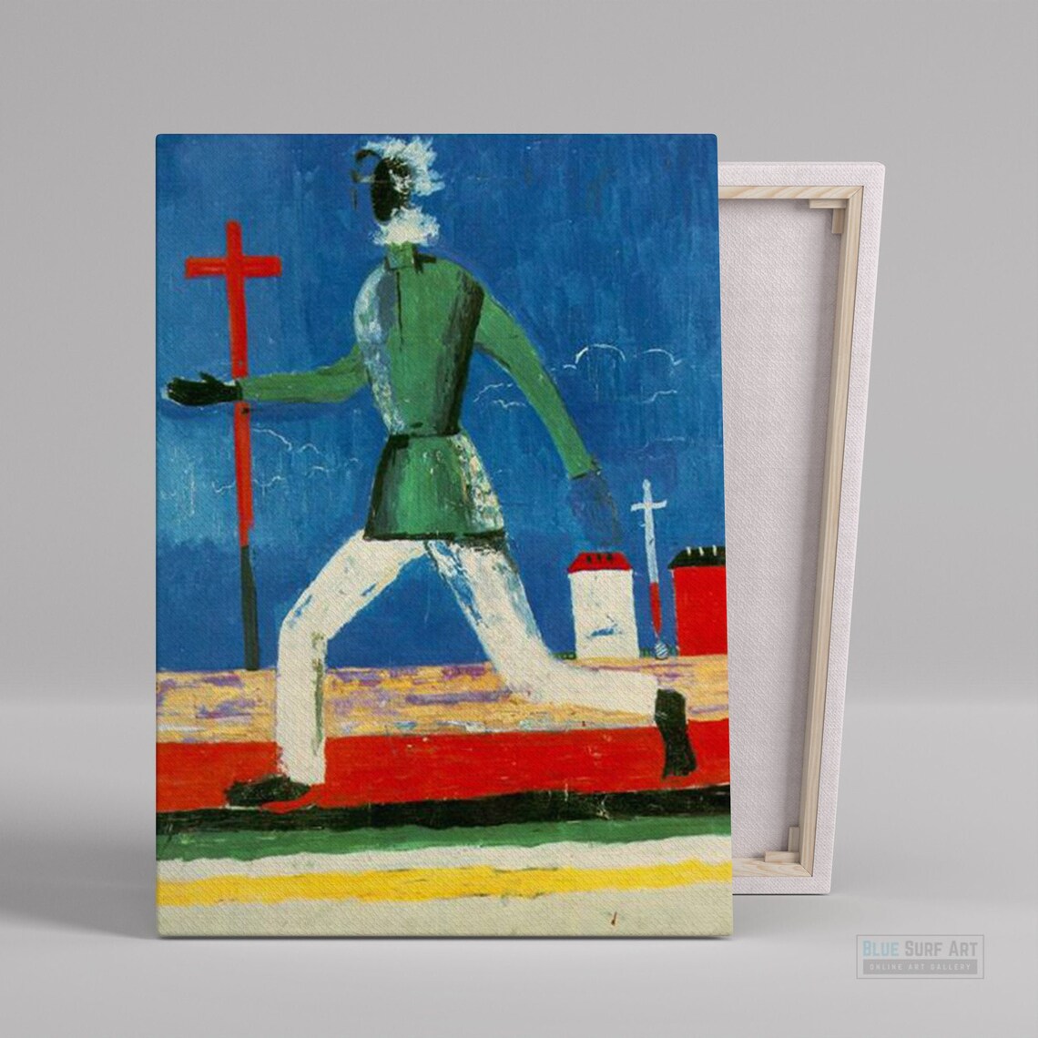 Kazimir Malevich The Running Man Avant Garde Figure Art Poster