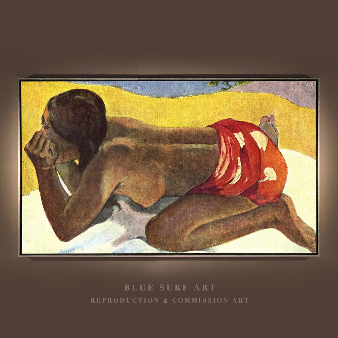 Paul Gauguin Otahi 1893 Tahitian Woman Post Impressionist Oil Painting Poster