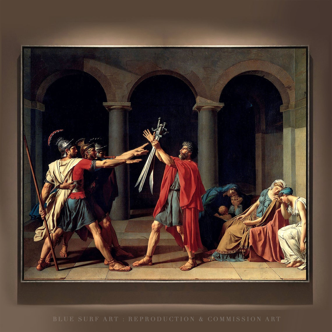Jacques Louis David Oath of the Horatii Roman Neoclassical Poster