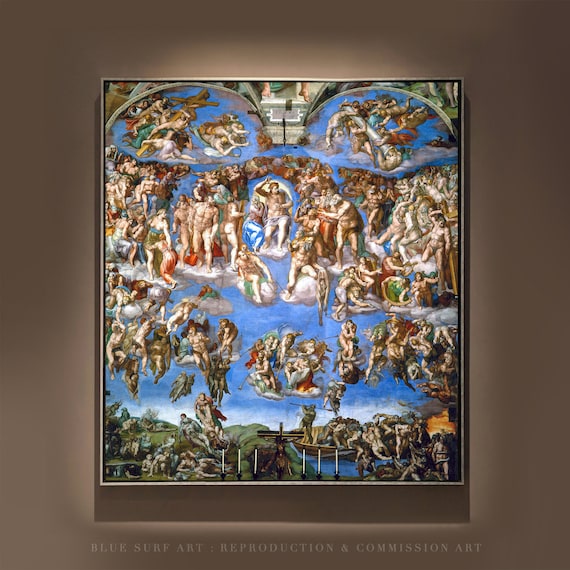 Michelangelo The Last Judgment Vatican Sistine Chapel Poster