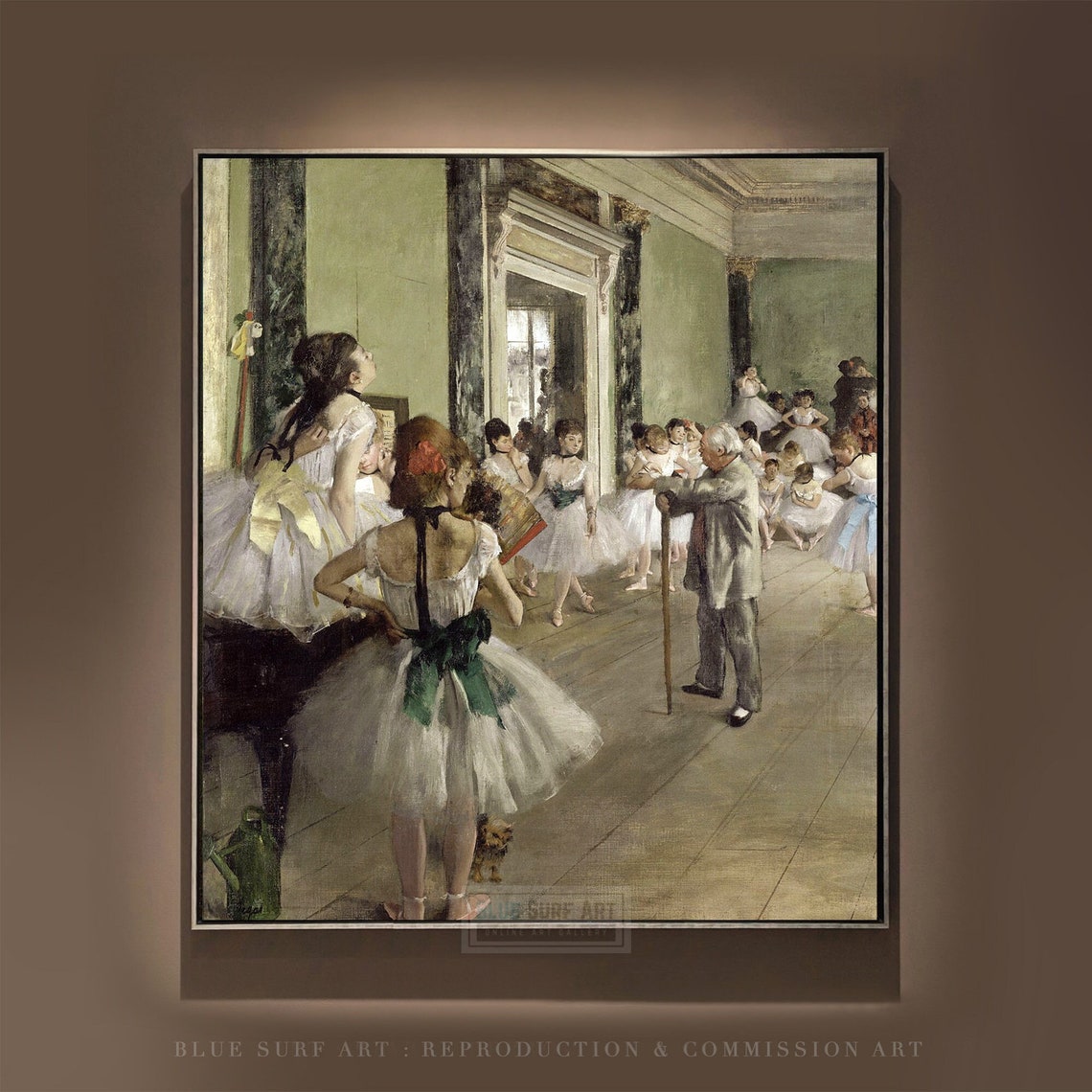 Edgar Degas The Ballet Class Dancers Rehearsal Studio Art Poster