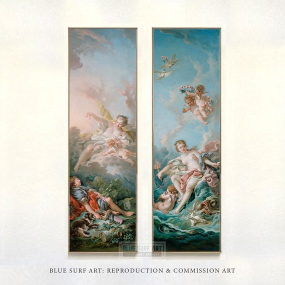 Aurora And Cephalus Venus On The Waves Franois Boucher Reproduction Art 100 Hand Painted Oil Painting On Renaissance Art