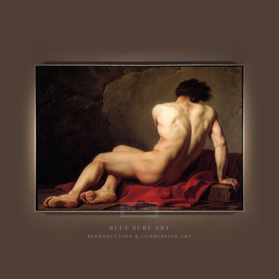 Patroclus By Jacques Louis David Reproduction Art Bouguereau Wall Art Human Body Figure Art Housewarming Gift Home Decor