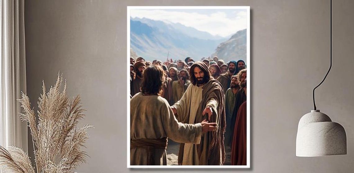 Ascension Wall Art Divine Light Print Heavenly Clouds Wall Decor Spiritual Inspiration Art