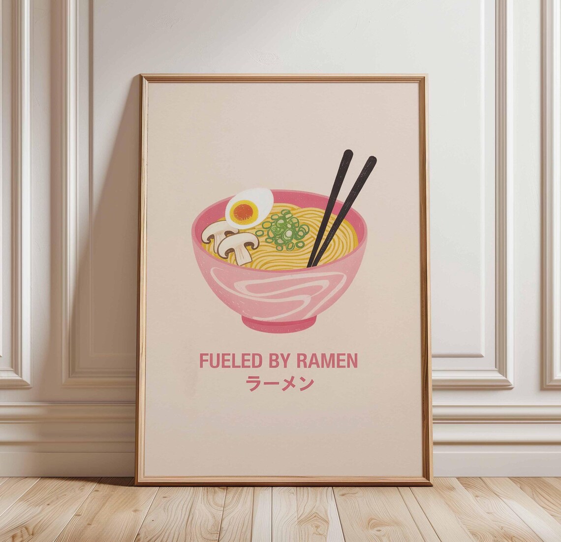 Fueled By Ramen Funny Noodle Bowl Art Print