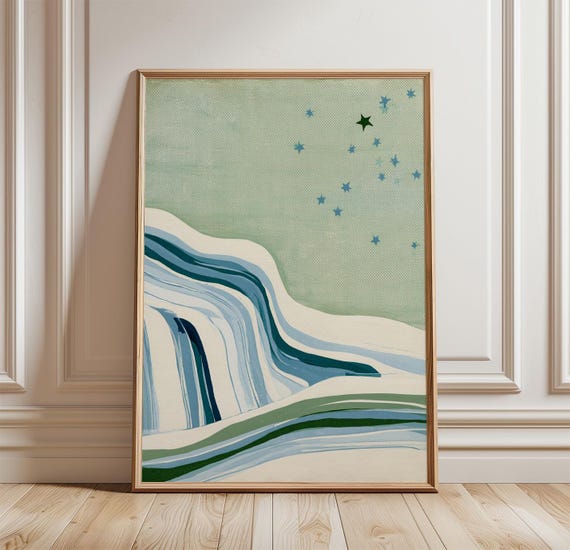 Northern Landscape, Minimalist Art Print